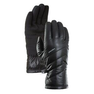Head Women's M Black Quilted Winter Gloves Polyester Warm Snow Cold n1241
